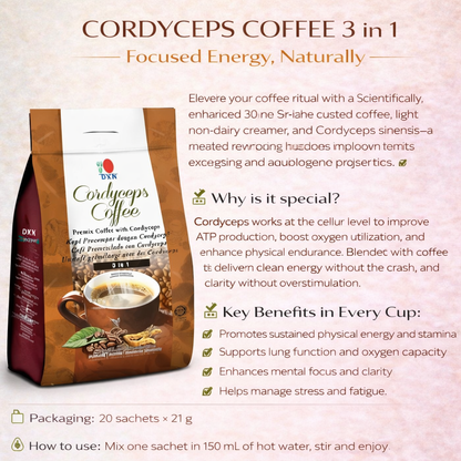 Cordyceps Coffee 3-in-1